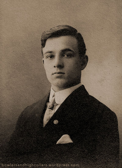 1909 Fraternity boy (?) Personal collection.