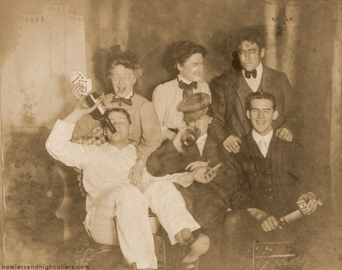 Dana B. Merrill and his young rowdy subjects. Personal Collection