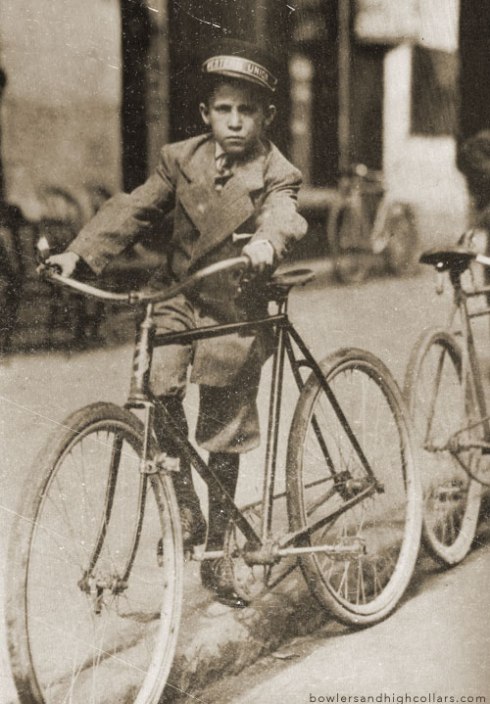 New York Western Union boy. Scanned and digitally altered.