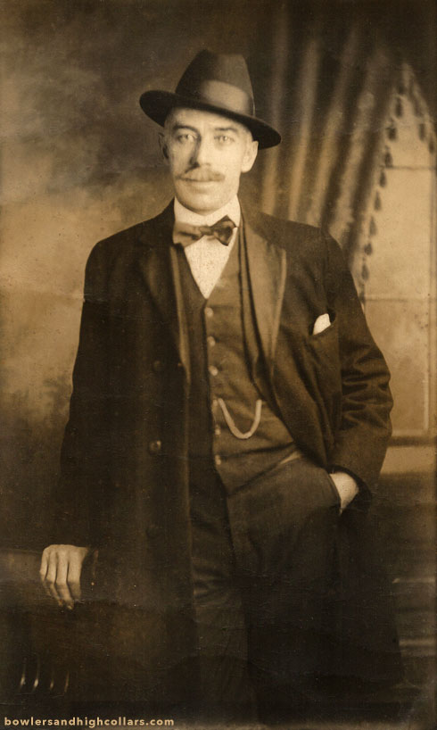 The Detective. RPPC. Private Collection.