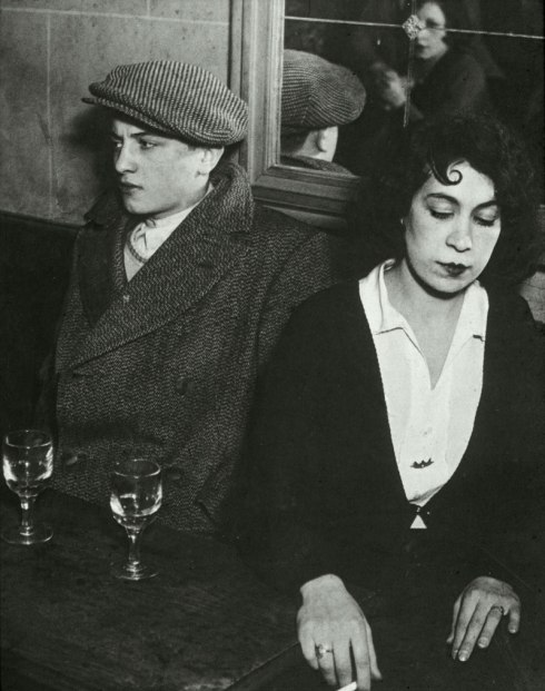 Lovers' Quarrel by Brassai. Paris 1932. Click for larger image.