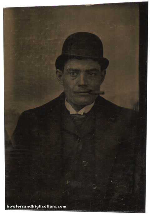 1/9th plate tintype. Private Collection.