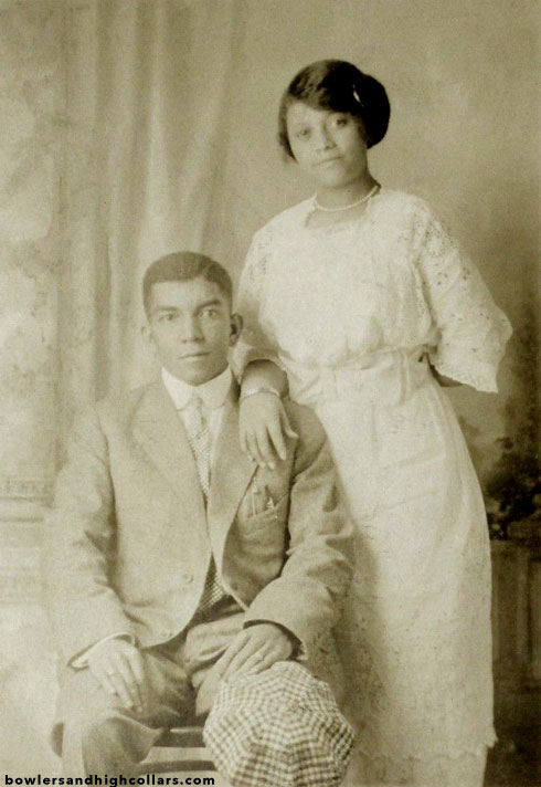 African American couple. RPPC. Private Collection.
