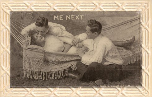 'Me Next' postcard. Private Collection.