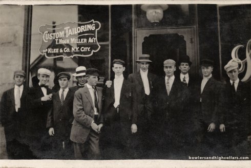 T. Hugh Miller Custom Tailoring. RPPC. Private Collection.