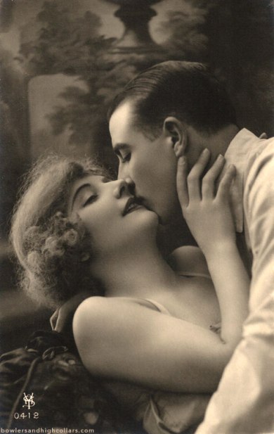 1920s romance postcard. Private Collection.