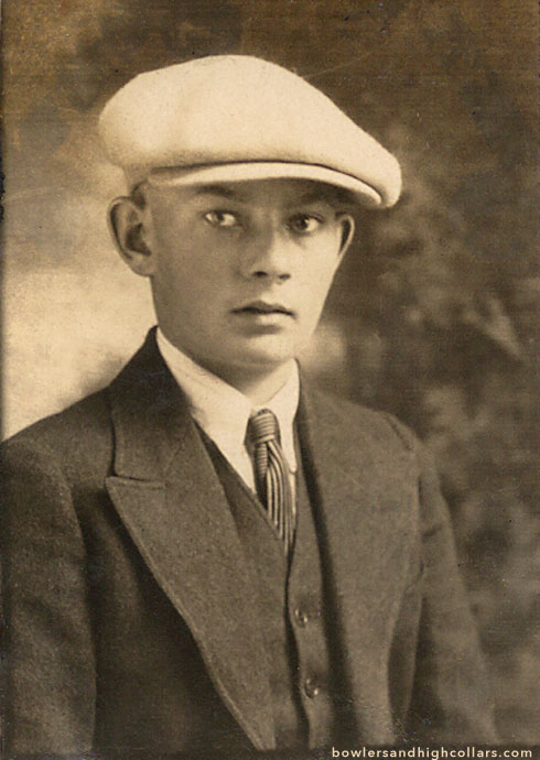 Teen in white cap. Private Collection.