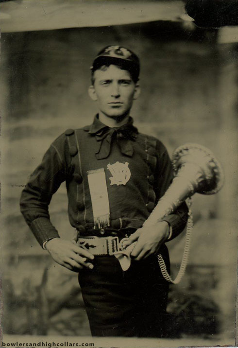 The fireman. Tintype. Private Collection.