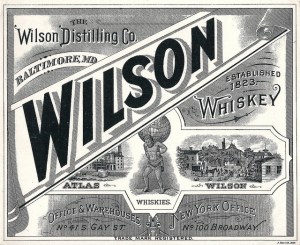 Wilson Whiskey label