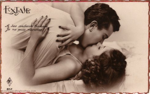 'Extase' French postcard. Private Collection.