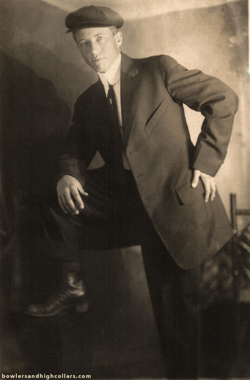 1911 Dean in cap. RPPC. Private Collection.