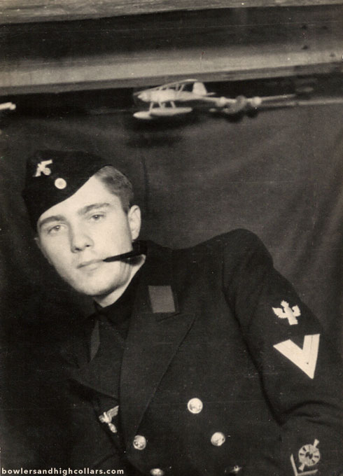 WWII German pilot. Snapshot. Private Collection.