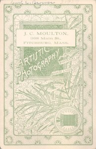 C.J. Moulton. Artistic Photography. Fitchburg, Mass.
