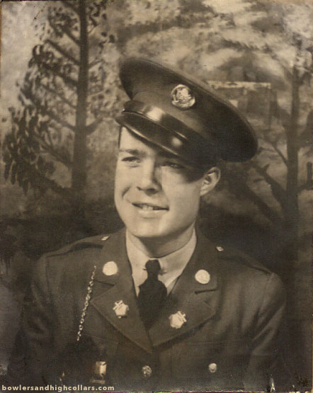 Photobooth. Handsome army soldier. Private Collection.