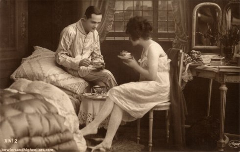 Tea time. Postcard. Private Collection.