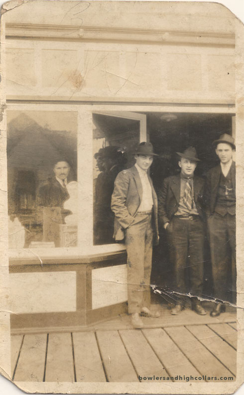 Peekaboo bust. RPPC. Private Collection.
