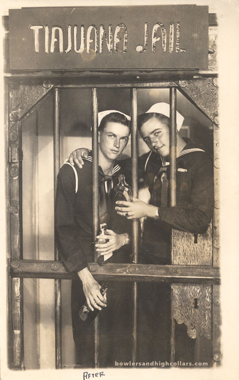 Bill Hall & Jim Pollen. RPPC. Private Collection.