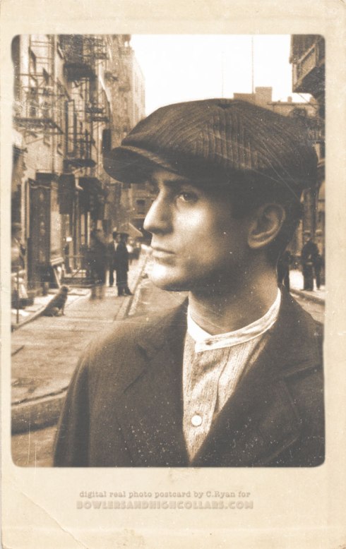 Robert de Niro as Vito Corleone digital real photo postcard by C.Ryan.