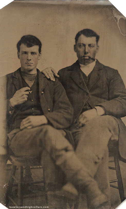tintype-affectionate-duo-on-chairs